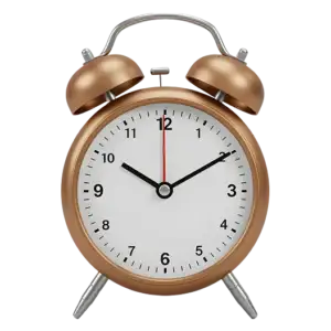 Golden Alarm Clock